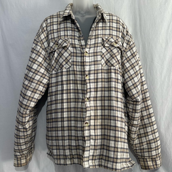 Pear Connection Inc Other - Pear Connection Inc Men’s XXL Plaid Quilted Flannel Shirt Jacket